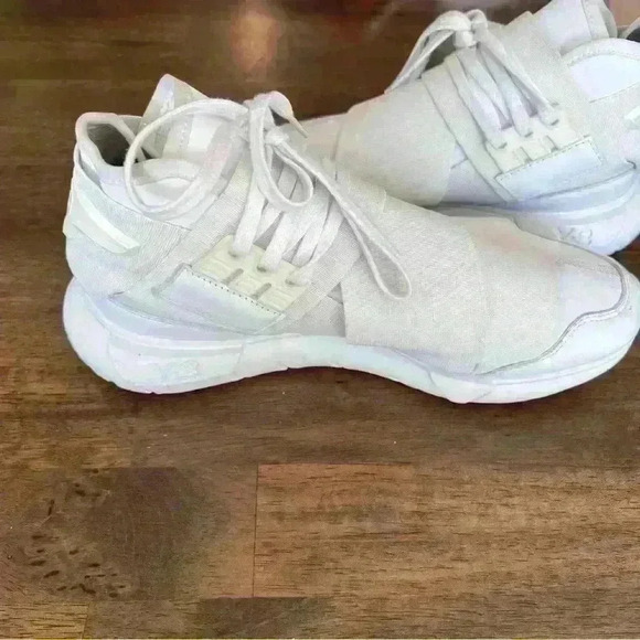 Adidas Y-3 Qasa High Triple White Size 6.5 - Picture 9 of 12